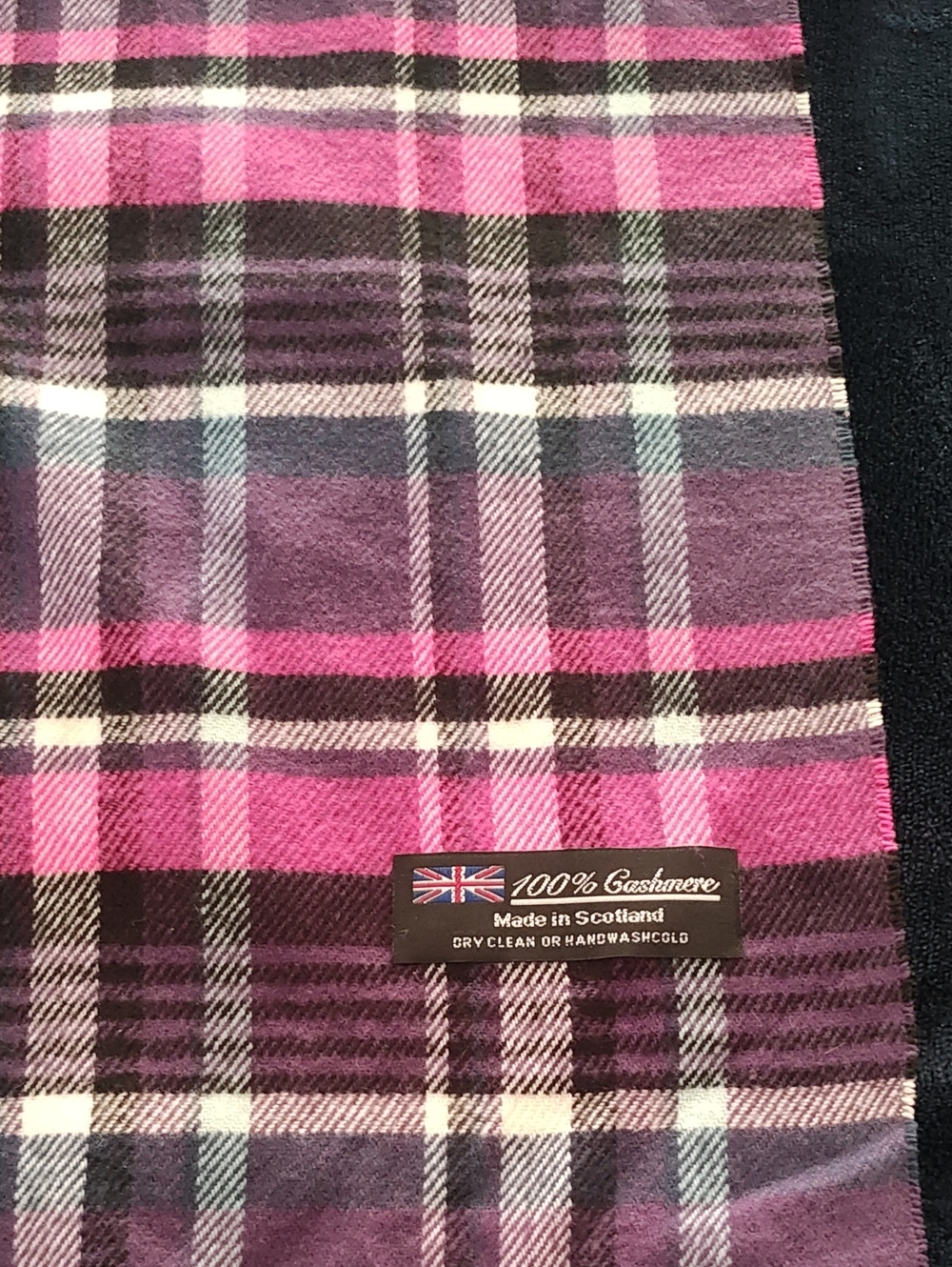 Beautiful 100% Cashmere Scarf 12" Wide 71 " Long Super Soft